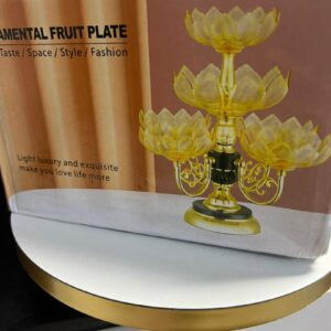 Plateau de Fruits Rotatif en Cristal - Design Luxe Européen