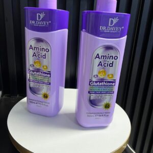 DR DAVEY – Lotion Corps Éclaircissante au Glutathion | Acides Aminés | Anti-Acné & Glow Intensif